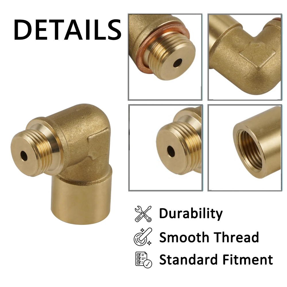 Universal Messing Fitting M18 x 1,5 Stecker Stecker Kit P0420 P0430 Auspuff 90 Grad O2 Sauerstoff Sensor Spacer Extender Werkzeuge