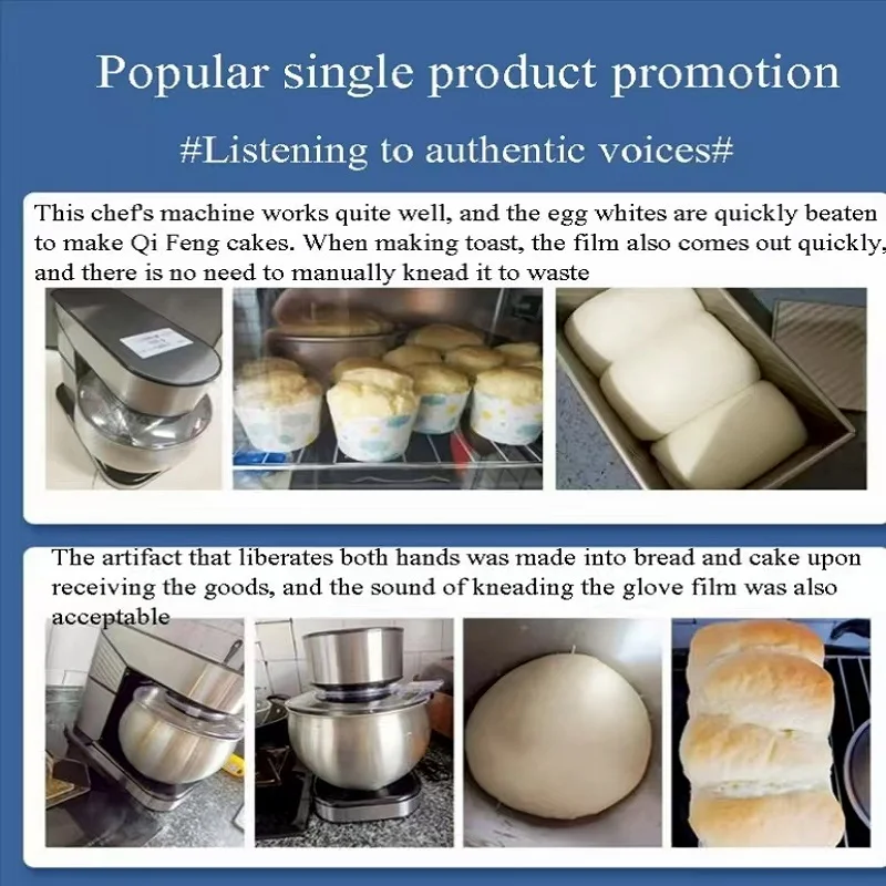 

Multi-Function Wheat Pastry Home Flour Mixer Hamburger Bread Bakery Dough Mixer Machine Stand Mixer