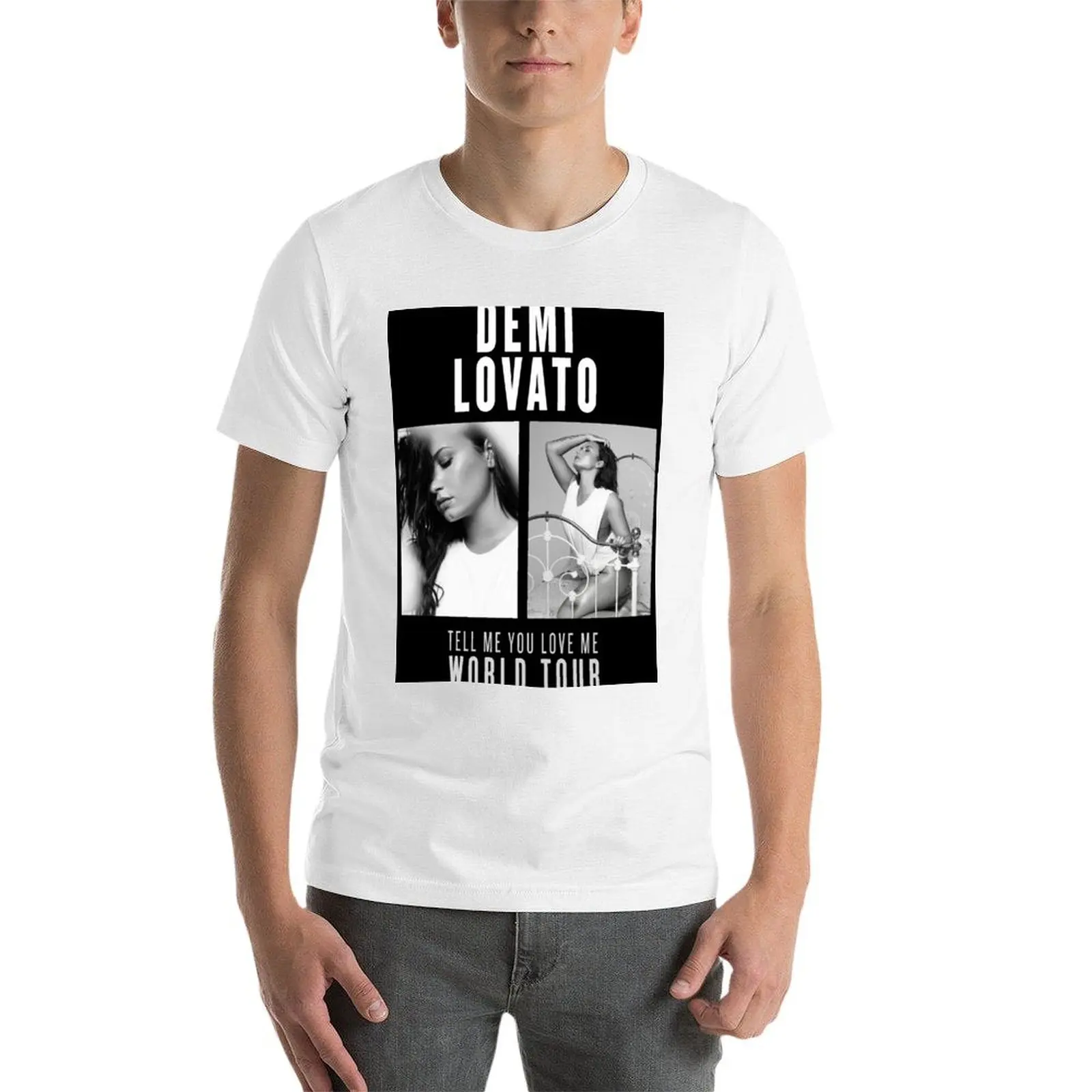 Tell Me You Love Me TOUR - تي شيرت رجالي ملصق 5 تي شيرت قطني عالي الجودة تي شيرت رجالي جرافيك تي شيرت #4