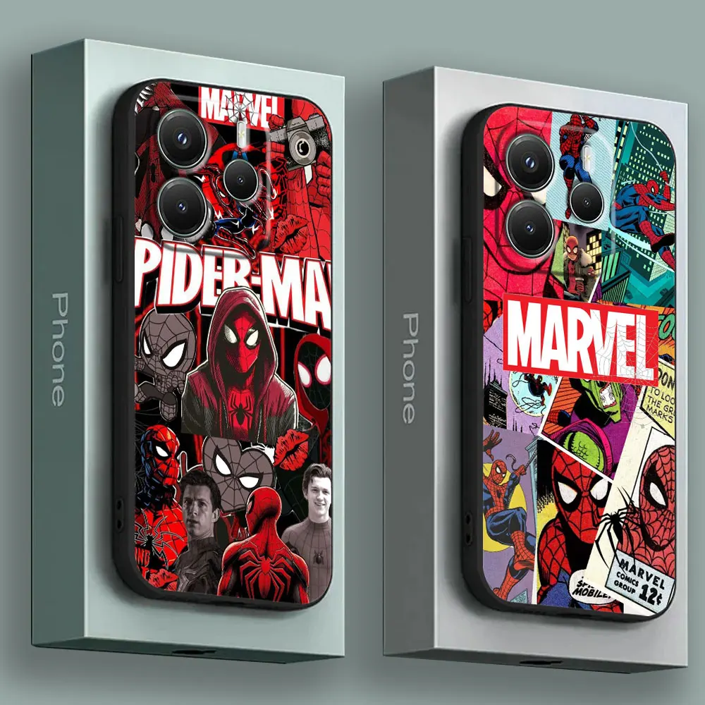 

Spiderman Comic Marvel Phone Case for Xiaomi Redmi 14C 12C 10C 13C 4G Redmi Note 14 13 12 11 10 8 Pro Plus 5G 12S 11S Soft Cover