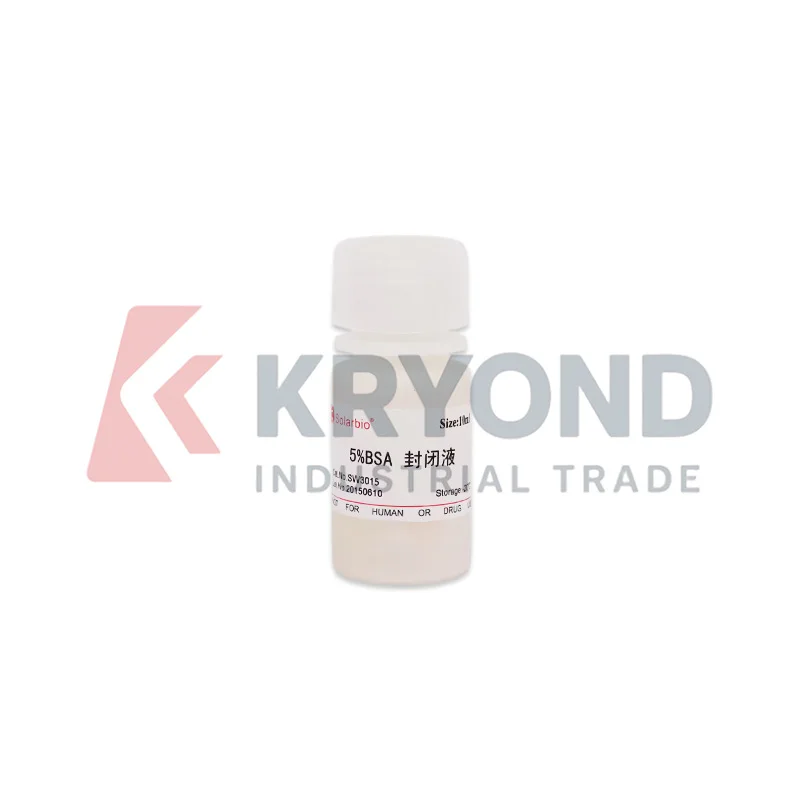 Solarbio SW3015 5Percent BSA Blocking Buffer Bovine Serum Albumin Solution Western Blot Protein Lab Testing 10ml 100ml 500ml Use