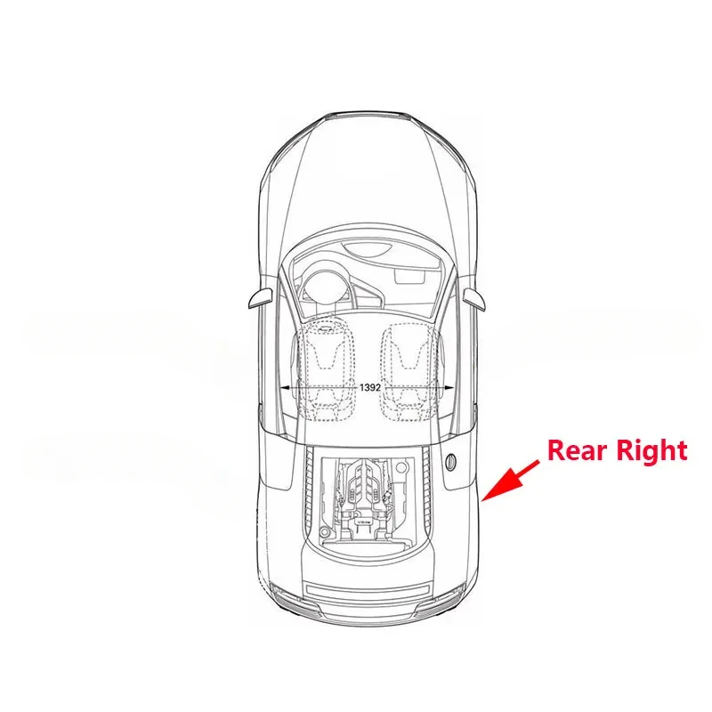 Rear Right Side Car Inner Door Pull Handle Panel Cover Trim Frame For Skoda Fabia 2015-2017