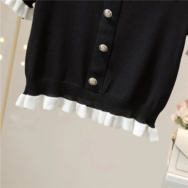 Shirts for Women City Look Commuting Fungus Panelled Button Aesthetic Summer Comfortable Slim Office Lady Clean Korean Trendy