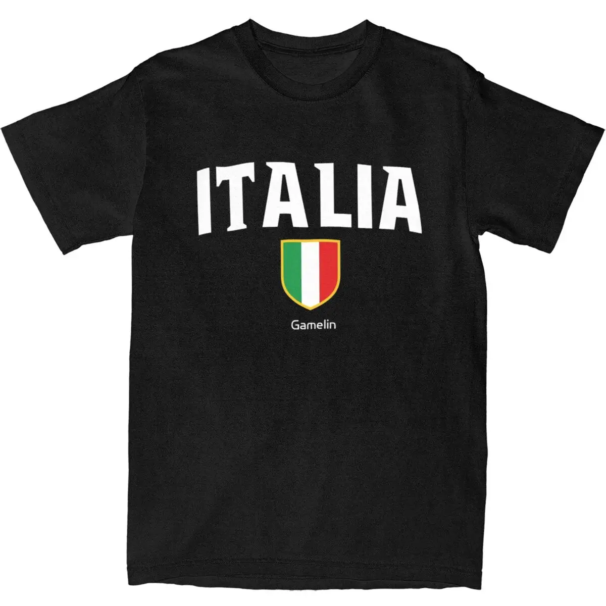 Italia Flag Emblem T Shirt Beach italian patriot Funny T-Shirts Cotton Leisure Tshirt For Male Short Sleeve Print Tees