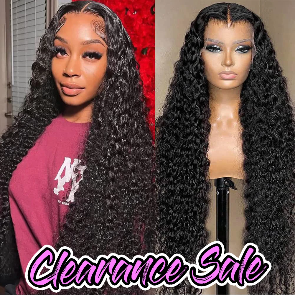 Malaysian Deep Wave Wig 100% Human Hair Wigs Glueless 13x4 Transparent Lace Wig For Women Pre Plucked Wigs Lace Front Human Hair