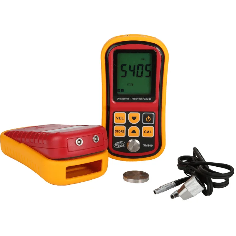 1.2~225mm Ultrasonic Thickness Gauge Voice Sound Velocity Meter Measuring Instruments with Retail GM100