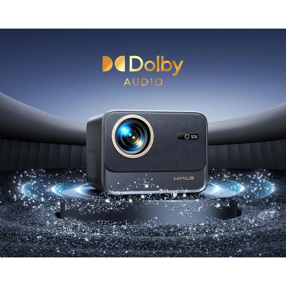 

4K Projector with Wifi6 & Bluetooth, 700ANSI Native 1080P 6D Auto Focus & Keystone Home Theater Smart Projector