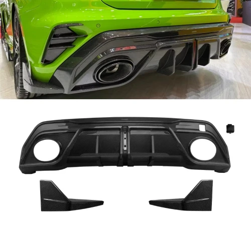 Hot selling：Dry Carbon Fiber SQ-V1 Style Rear Diffuser Splitters Canards for RS3 8Y 2025+ RS3 Diffuser