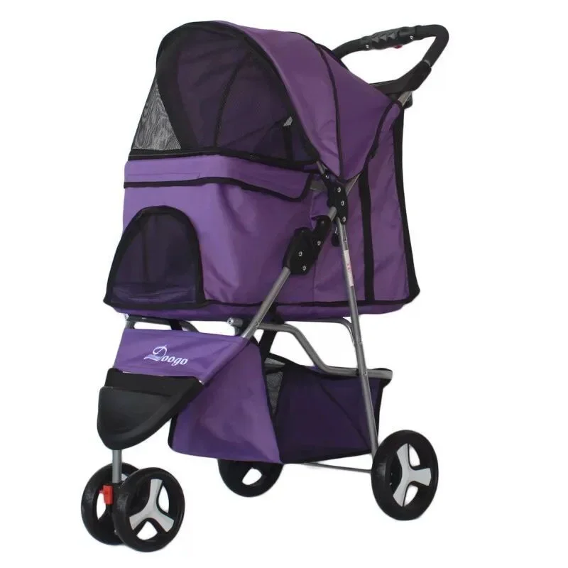

Wholesale Customization Pet Stroller Cat/Dog Easy to Walk Folding Travel Carrier Designer Customization Dog Stroller Supplies