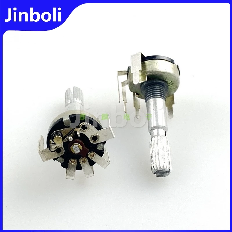 2PCS RV17 Type 5-foot Inner Bent Foot With Rotary Switch Single Potentiometer D10K Dimming And Speed Control Handle Length 30mm