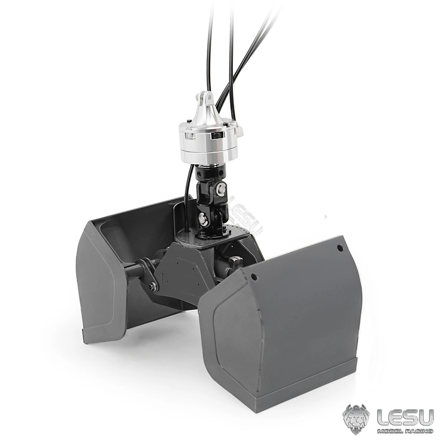 LESU 1/14 Truck Model Hydraulic Truck Crane Roll-on/Roll-off Full Unloading Truck/Dump Truck Attachment Shell Grab LS-A0062