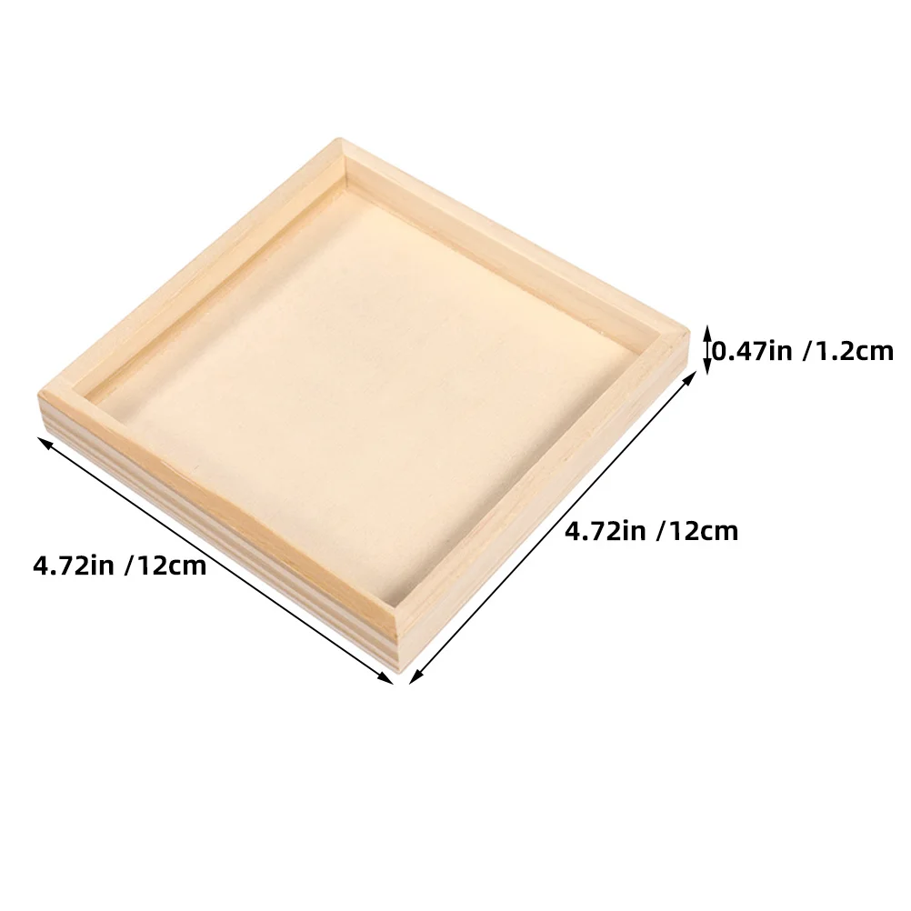 8 stuks 3D-puzzel sorteerbak kleine houten organizer natuurlijke afwerking puzzel opslag display accessoires kleine onafgewerkte houten lade