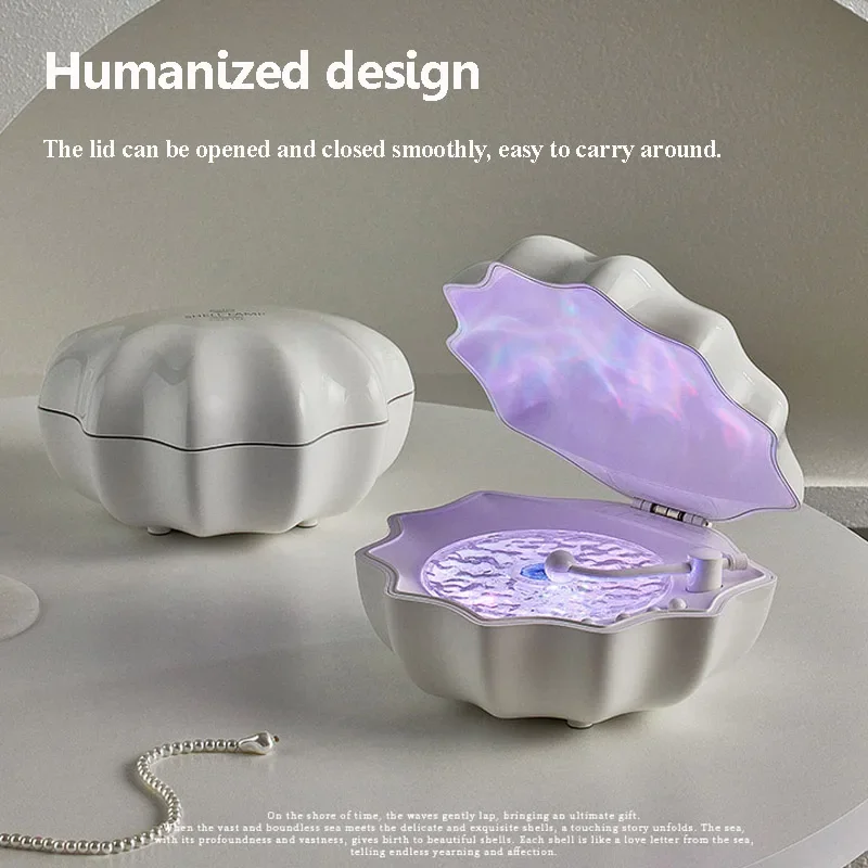 

Caixa De Som Bluetooth HIFI Wireless Speaker With White Noise Sleep Aid Function Colorful Projection Light Portable Sound Box