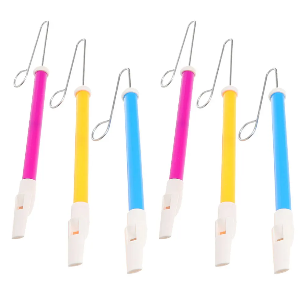 

6pcs Slide Kids Musical Instrument Push-Pull Flute Portable Party Blowing Plaything Toddler Music Learning Funny Handheld