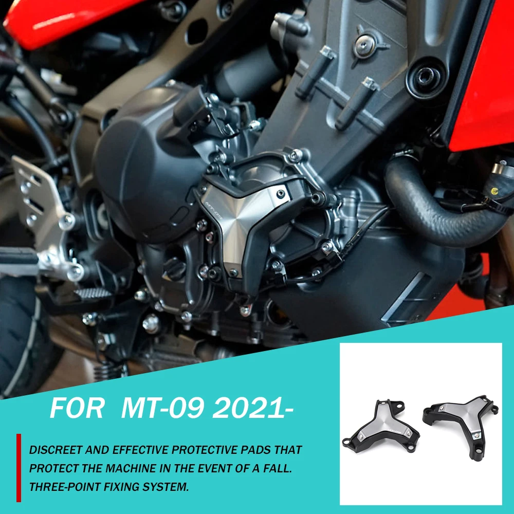 

NEW MT-09 Motorcycle Accessories For Yamaha MT09 MT 09 mt09 2021 2022 Engine Side Cover Protectors Engine Cylinder Cover