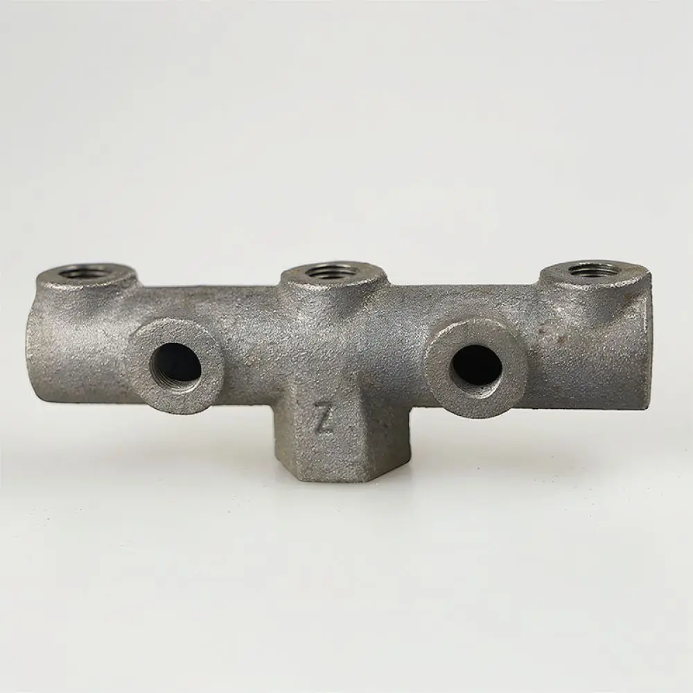 Universal Air Compressor 6 Way Manifold Bracket Cast Iron Base Connector For Pressure Switch Air Pump System