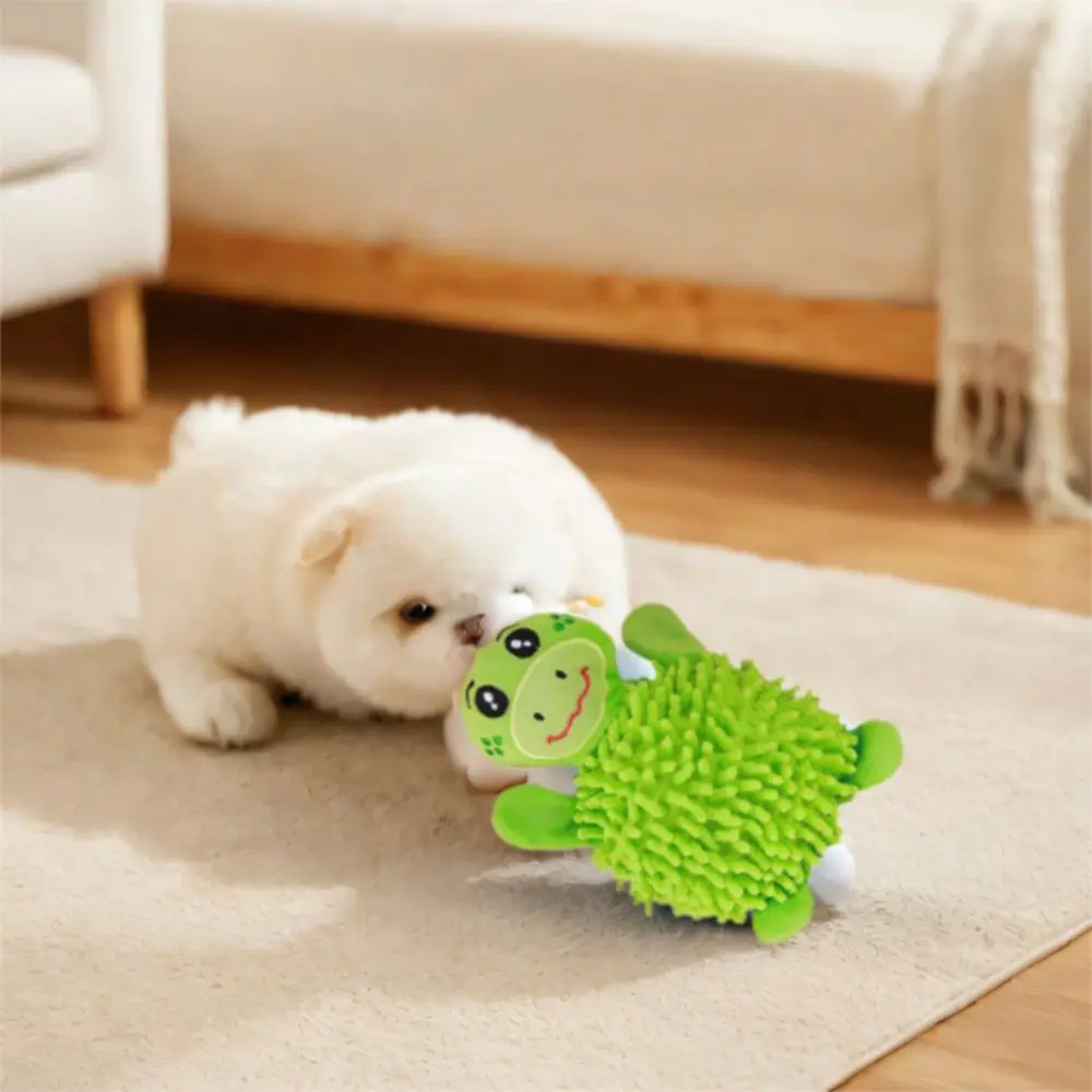 

Funny Bite Resistant Dog Teeth Grinding Toy Soft Interactive Pet Plush Toy Polyester Chew Toy Dental Care