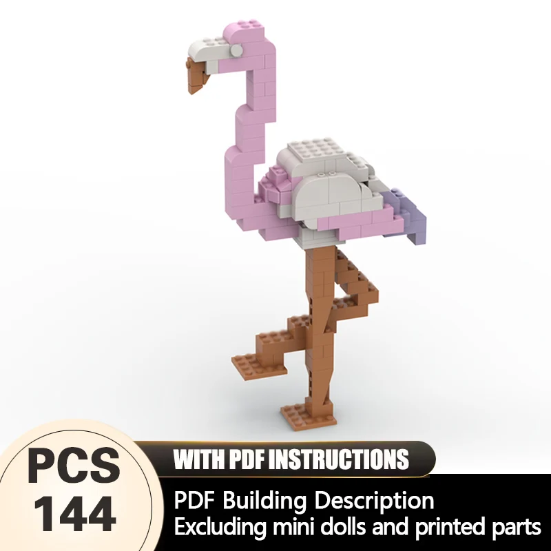 

Creators Animal Series Model MOC Building Bricks Flamingo Modular Technology Gifts Holiday Assemble Children Toys Suit