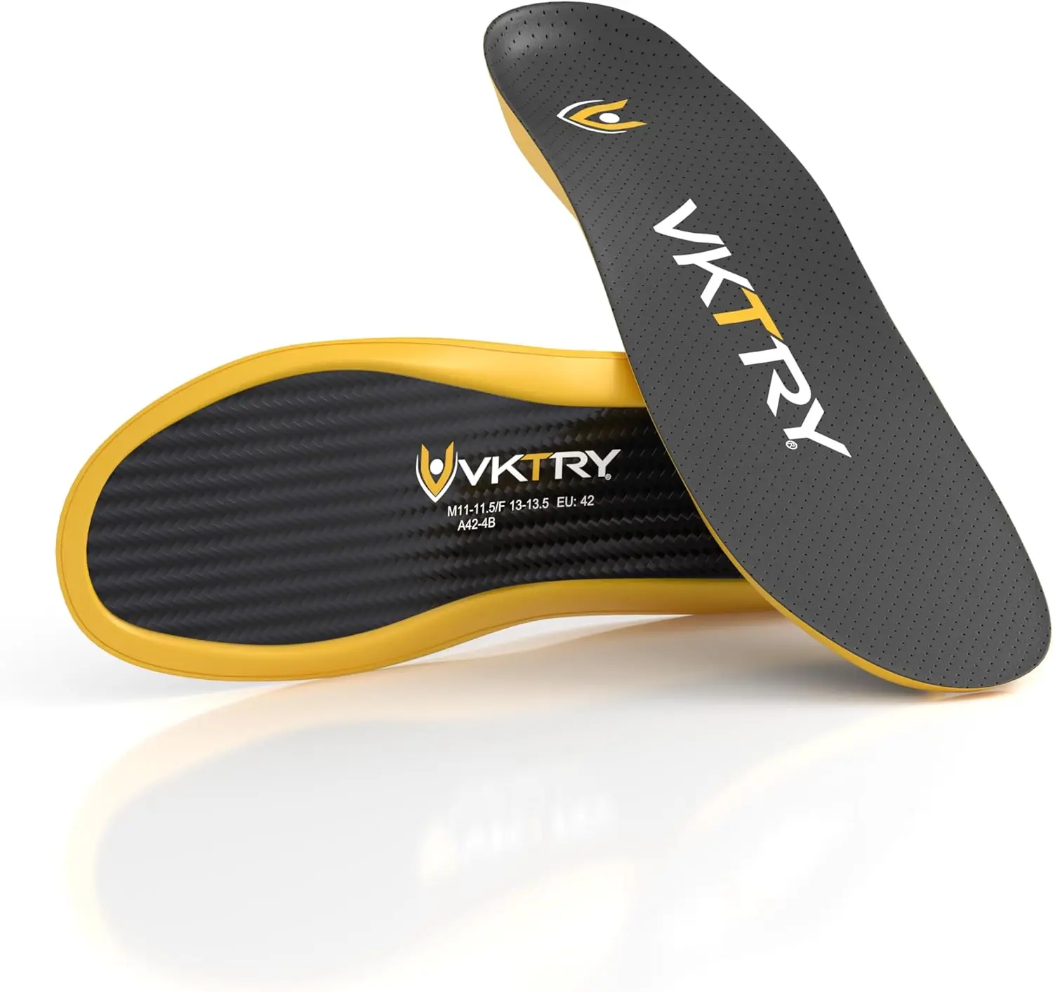 

Gold Performance Insoles–Customized Carbon Fiber Inserts, Non-Cleated Shoes–Basketball, Volleyball, Racquet Sports, Runnin