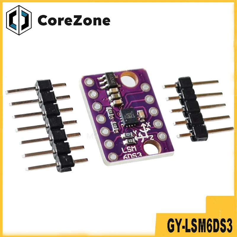 5-10pcs GY-LSM6DS3 LSM6DS3 Accelerometer Gyro Embedded Digital Temperature Sensor Module SPI IIC I2C Interface Module