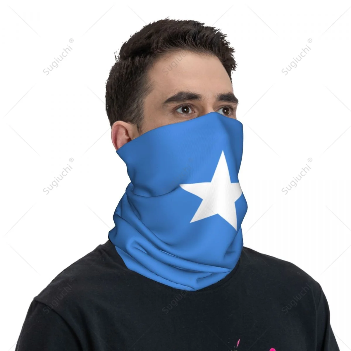 Unisex Somalia Flag Neckerchief Scarf Neck Face Mask Scarves Neck Warmer Seamless Bandana Headwear Cycling Hiking