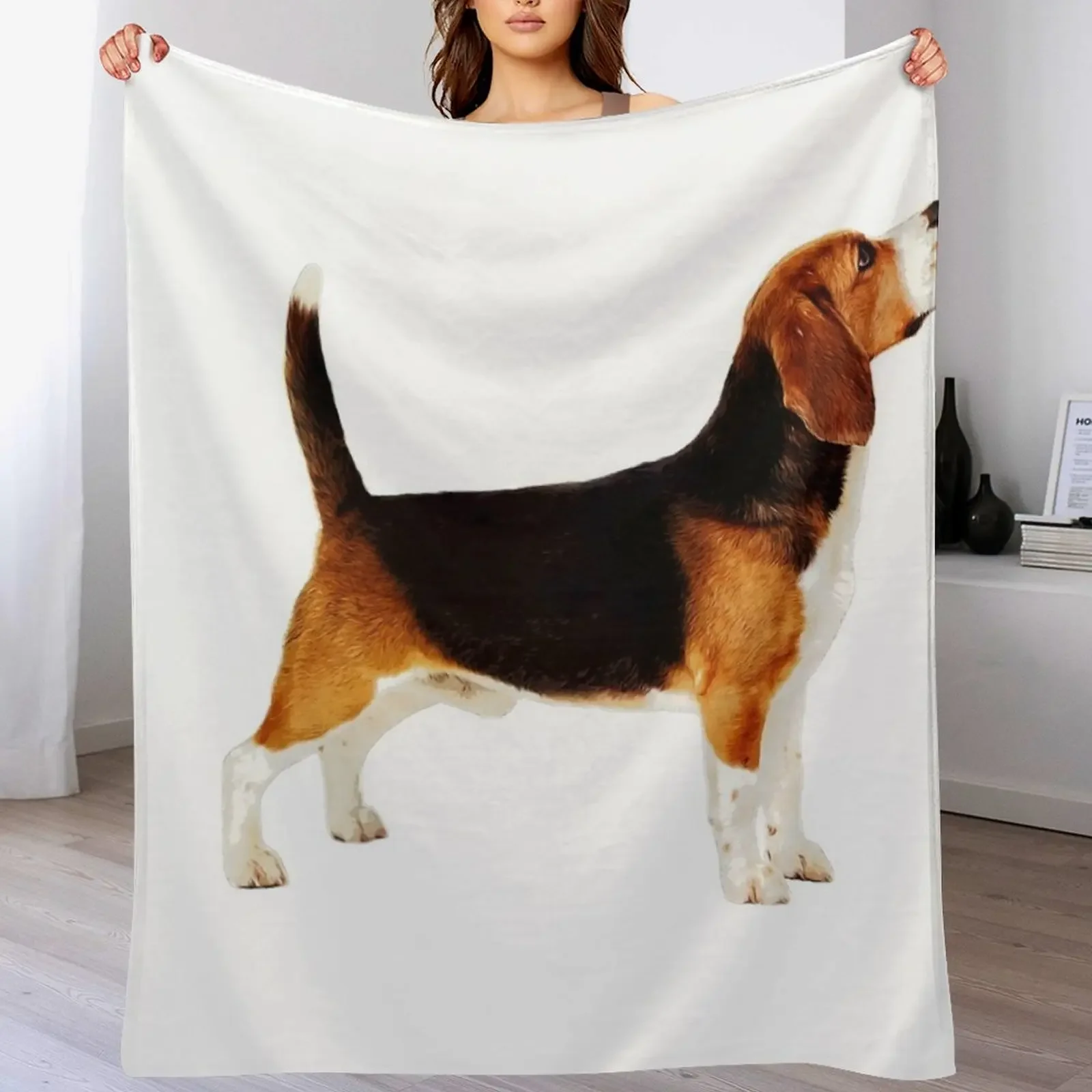 

New Cute Stacked Beagle Throw Blanket Loose Blankets For Bed Warm Flannel Fabric Blankets