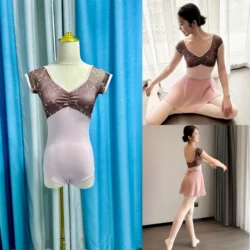 Ballet Dance Leotard Women New Design Daily Practice Ballet Yoga Dancing Leotards Adult Gymnastics Leotard Dance Coverall
