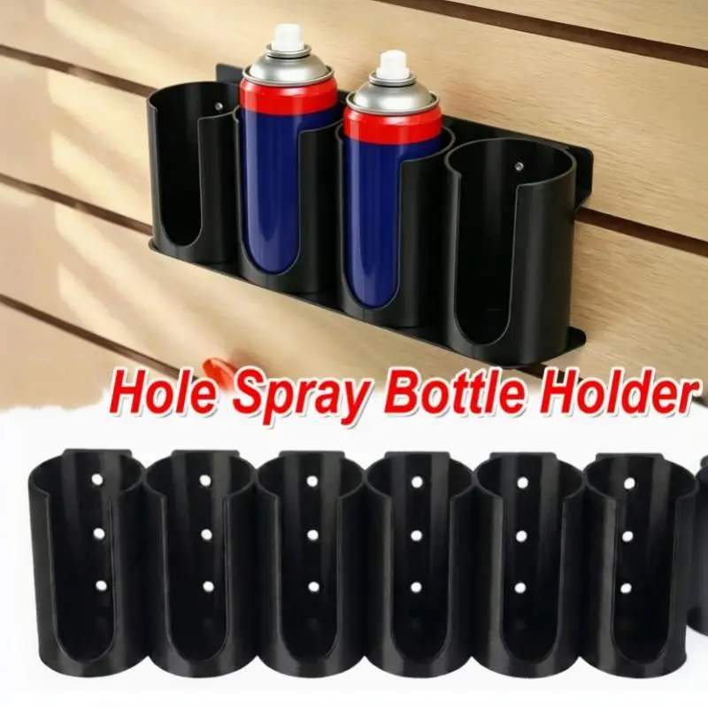 1Pcs 2/3/4 Hole Spray Bottle Holder Utility Room Organizer RV Door Spray Can Storage Wall Mount Rack For Caulk Glue Tubes