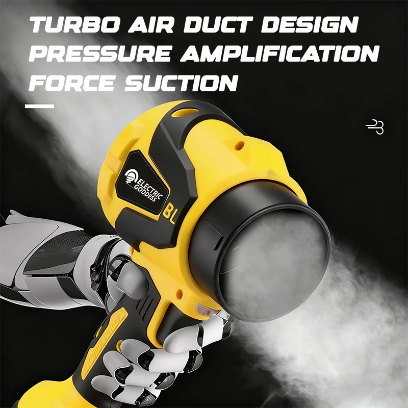 Electric Goddess Hair Dryer Brushless 3000w High Power Powerful Handheld Hair Dryer Dust and Snow Removal Leaf Turbo Fan