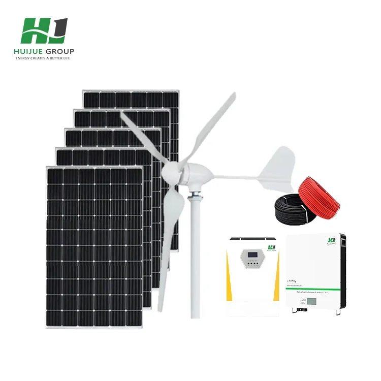 High Efficiency 2KW 3KW 5KW 10KW Off Grid Wind Solar Hybrid Power System wind and solar off grid system