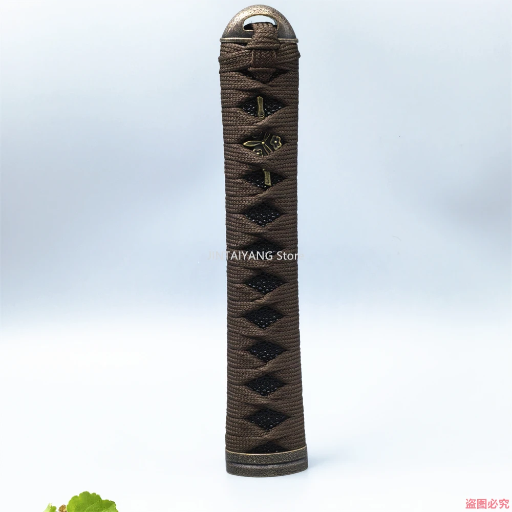 

27 см Цука, ручка типа «Песочные часы», сплав Fuchi Kashira, шелковые Ito, деревянная фурнитура для японских аксессуаров Wakizashi Katana