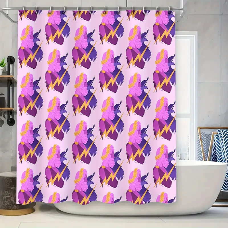 

Bathroom Shower Curtain Floral Lavender Purple Blossom Washable Waterproof Decor Vintage Farmhouse Style Modern Home Textile
