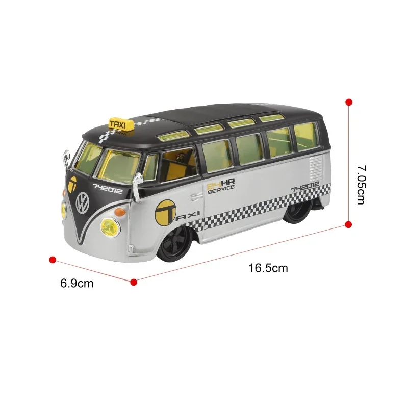 1:25 Maisto Volkswagen VAN Samba Model Car BUS Taxi Diecast Edition Alloy Luxury Vehicle Travel Bus Toys Collection Gift Display