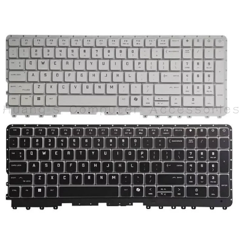 SS+Backlit Keyboard For HP MAX 16-AH TPN-I143 Laptop Replacement Part