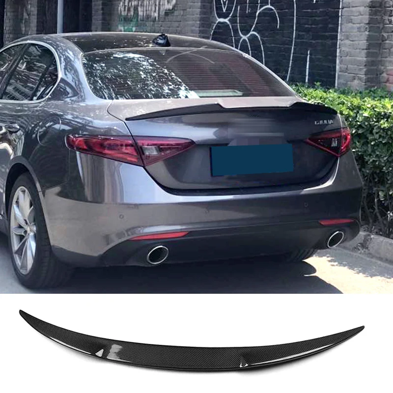 

Carbon Fiber Spoiler for Alfa Romeo Giulia 2015-2021 Car Rear Trunk Ducktail Wing Refit Accessories