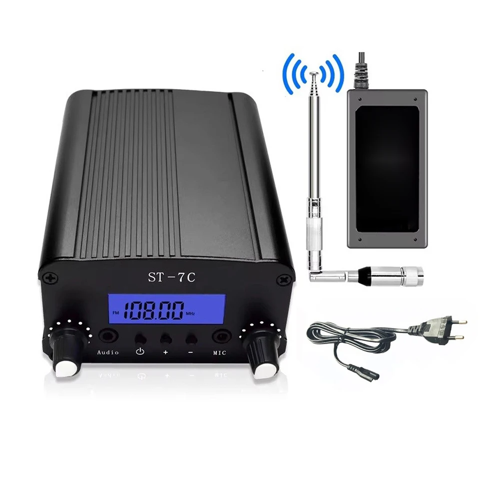 ST-7C 2-Mode Adjustable For FM Tuner 76-108MHz PLL For Zero For Drift With For BNC For TNC Interface For English Listening Exam