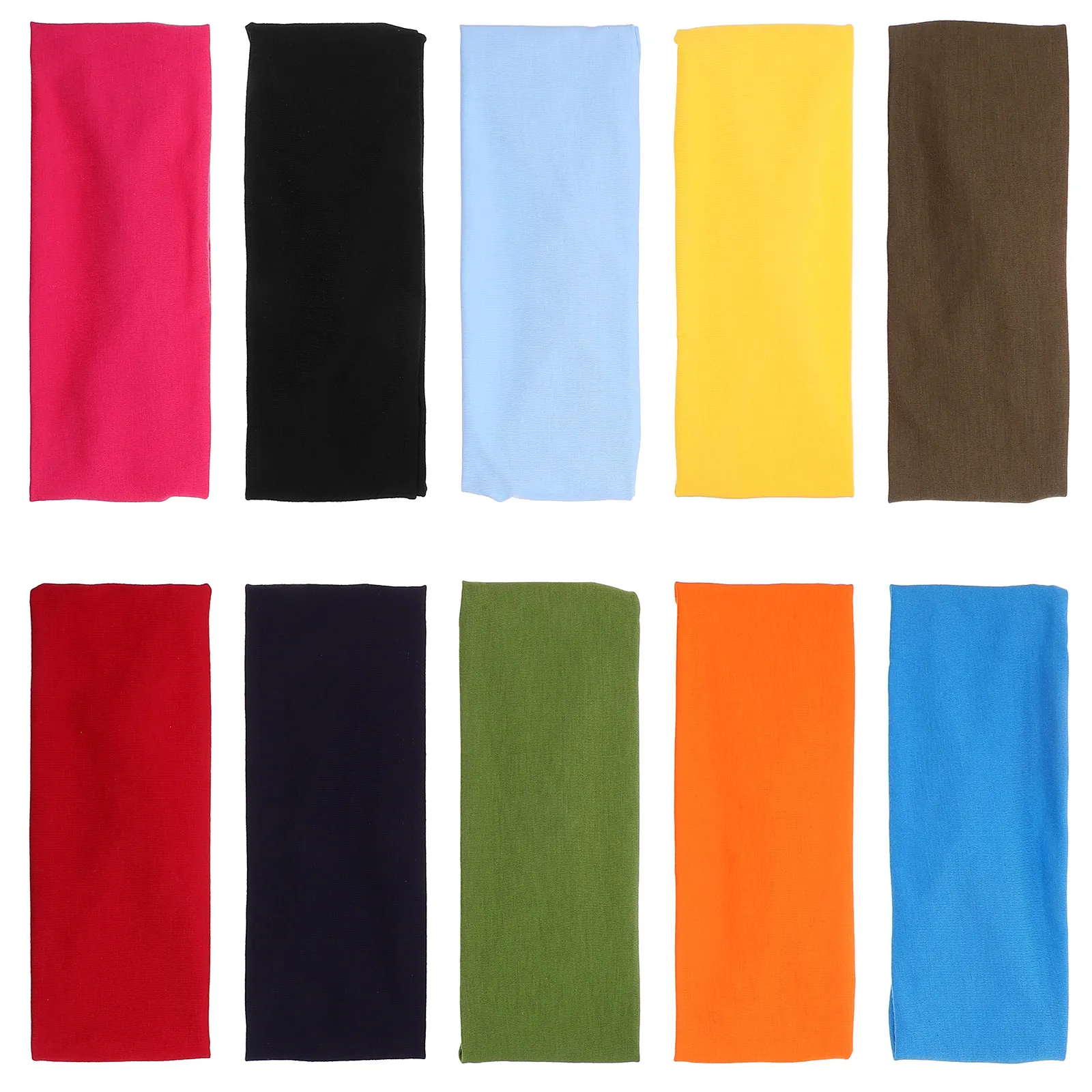 

10 шт. повязок для йоги, впитывающих пот, противоскользящих, легких, дышащих, спортивных повязок для волос, аксессуаров для фитнеса и тренировок в спортзале для мужчин и женщин