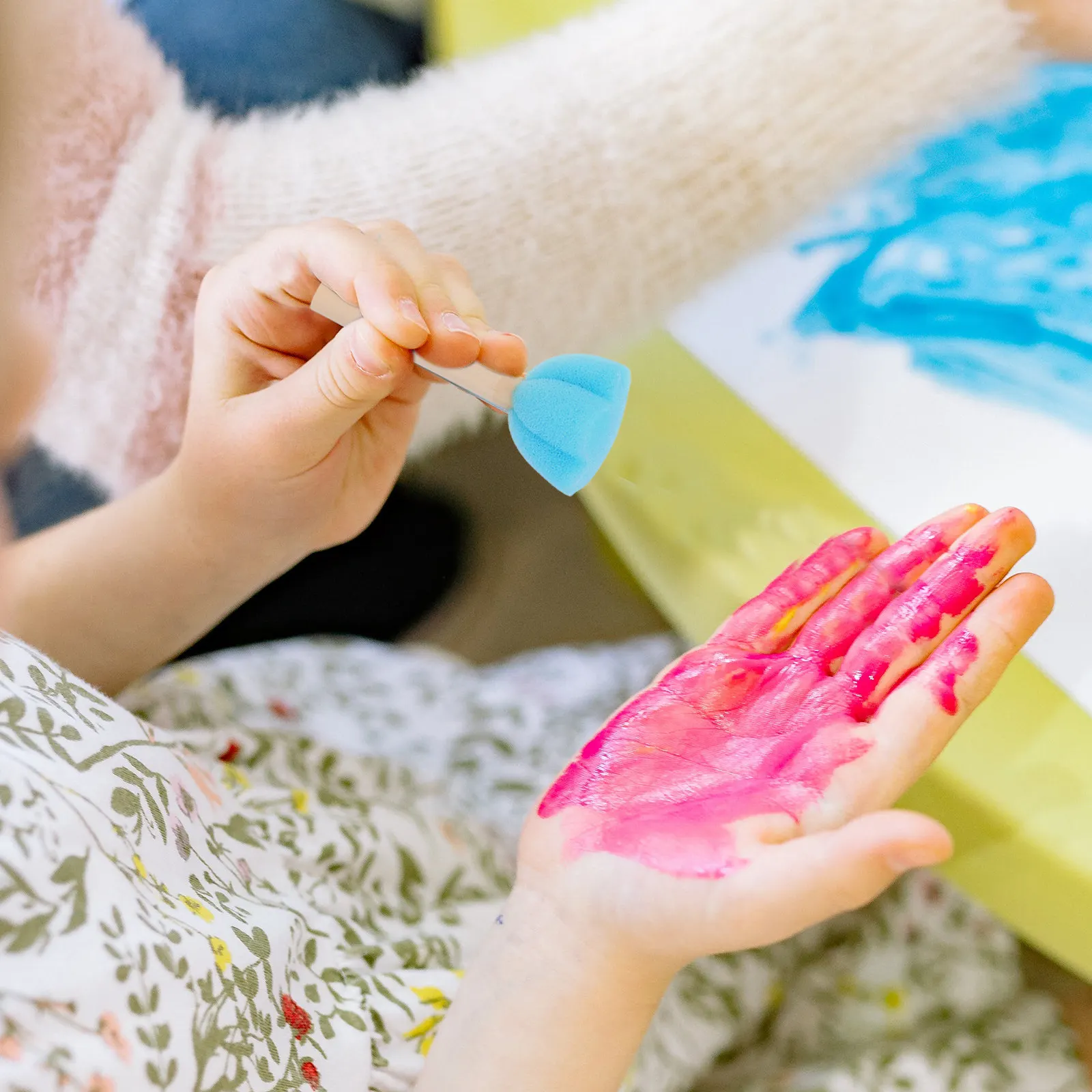 1Set DIY Art Painting Sponge Stamps Versatile Graffiti Supplies Lovely DIY Painting Accessories Foam Texture Stamps for and