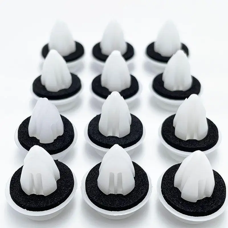 50PCS Auto Tür Trim Panel Clips Mit Dichtung Ringe Befestigungen Nieten Stoßstange Kunststoff Clips Auto Innen Befestigungs Zubehör