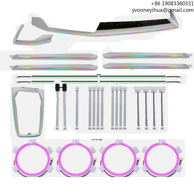 

Светодиодное многоцветное светодиодное атмосферное освещение автомобиля для Audi A3 2021 2022 2023