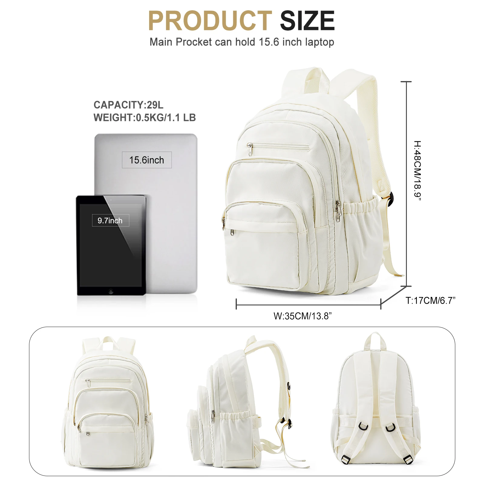 Mochila para niñas y adolescentes, mochilas escolares de viaje, mochila para niños, mochilas escolares informales, mochila bonita con múltiples bolsillos para libros