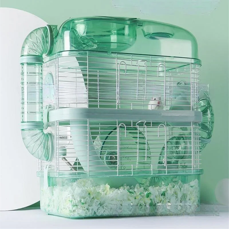 Multi Function Portable and Durable Hamster Cage with Entertainment Transparent Innovation Design Acrylic Carton Packing Solid