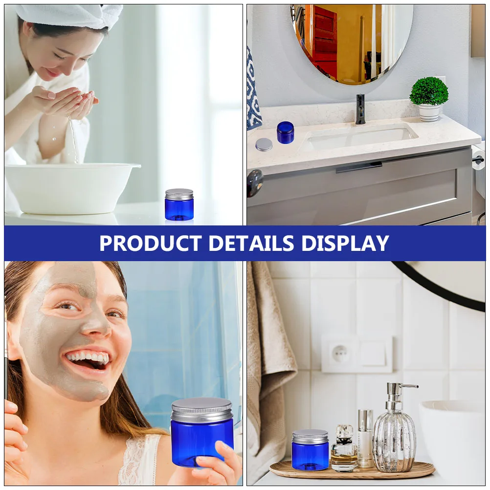 

10pcs 50G Plastic Creams Containers Empty Storage Pots Durable Portable Travel Home Shampoo Lotion Conditioner