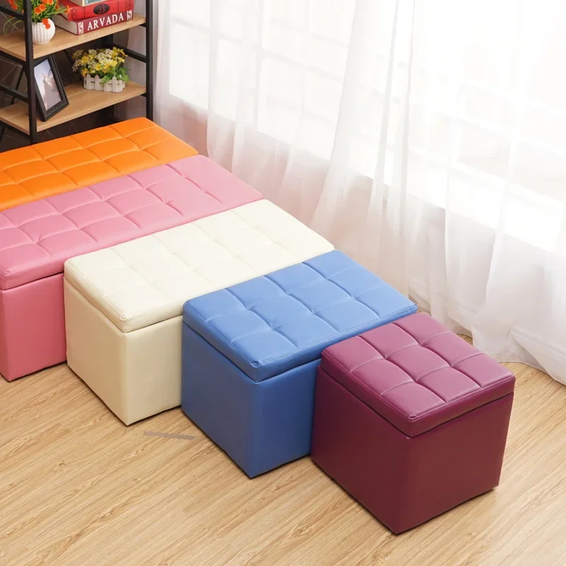 

Leg Supporter Originality Storage Stool Modern Simple Home Furniture Shoe Bench Storage Stool Fitting Room Tabouret De Stockage