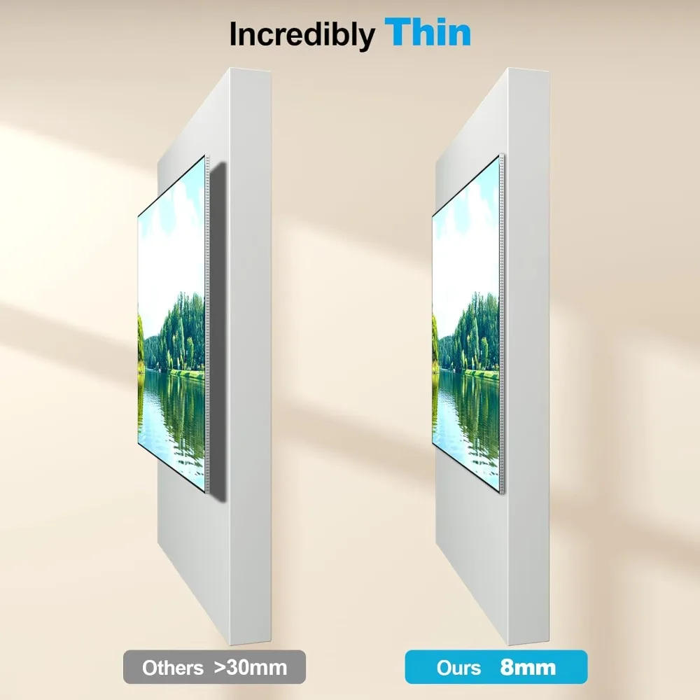 Ультратонкое настенное крепление для телевизоров с плоскими и рамками диаметром 55–100 дюймов, низкопрофильное крепление только 0,31 дюйма для плоского настенного телевизора, настенное крепление Micro Gap