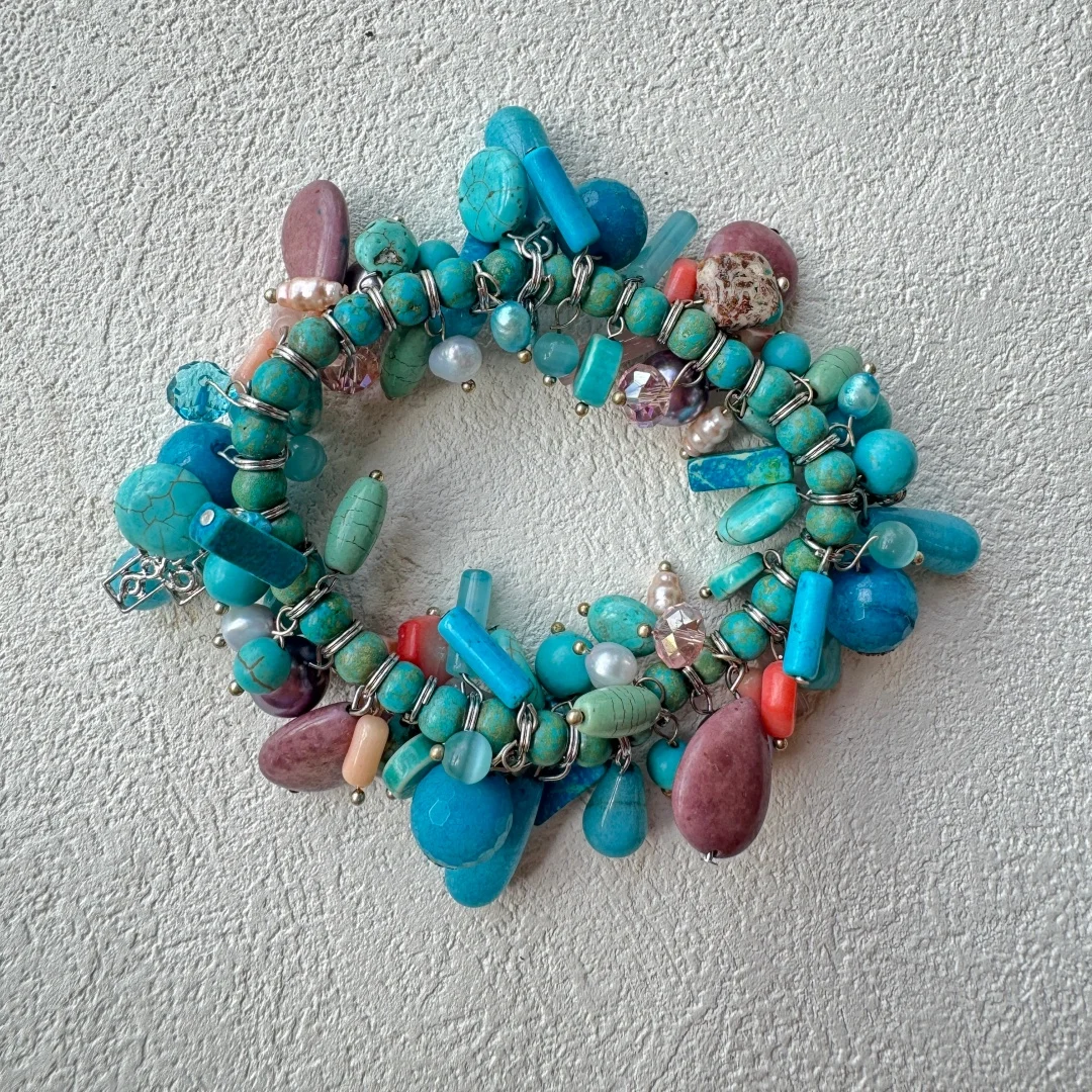 

Handmade Beaded Bracelets Bohemian Multicolor Seed Gemstone Beads Women's Daily Jewelry