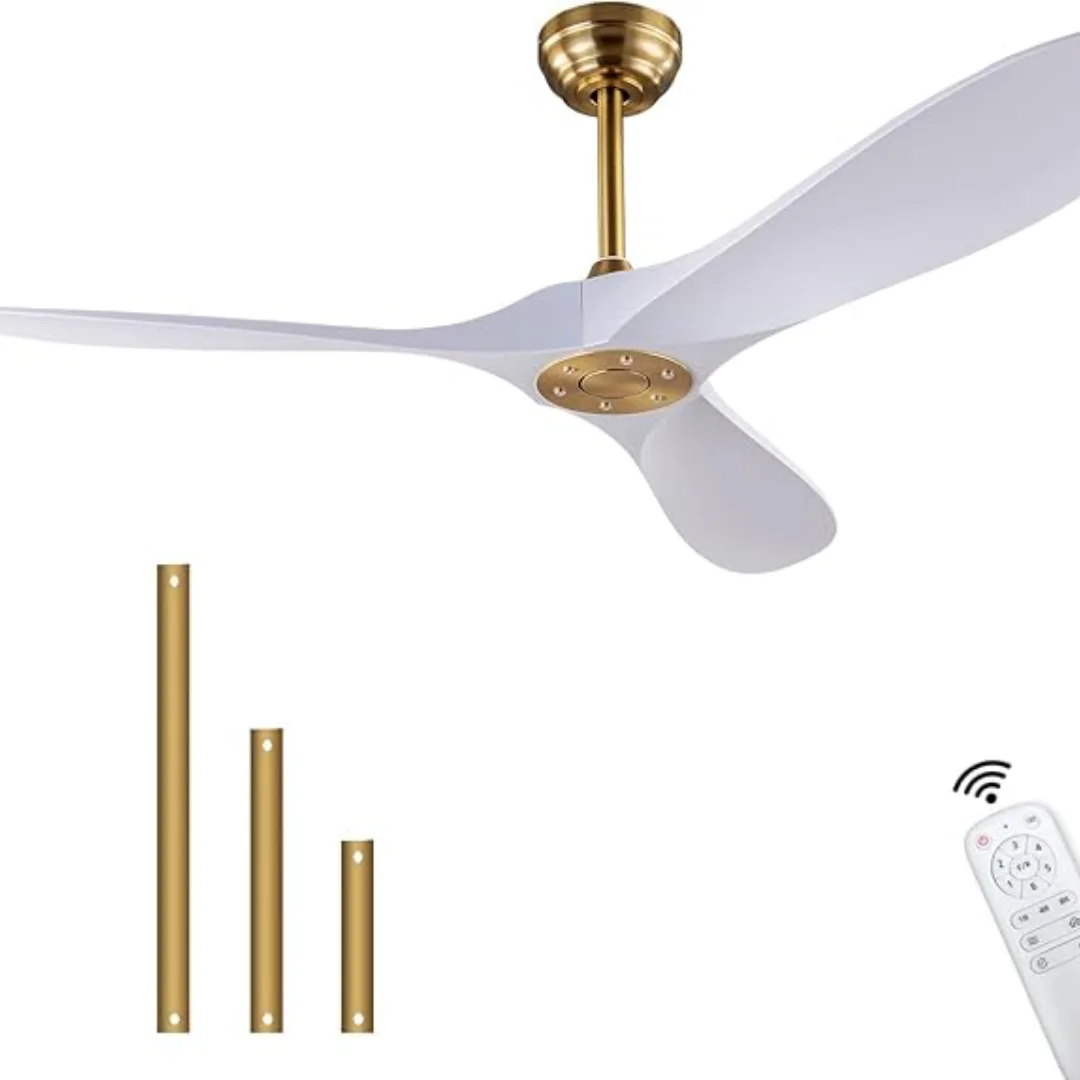 85V - 265V 60 Inch ABS Bland Ceiling Fan DC Motor Remote Control Ventiladores Para Casa Ceiling Fans 6 Speeds Ventiladores