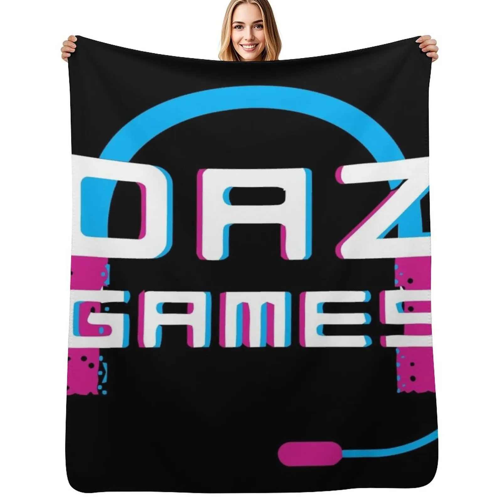 

Daz Games Headphone Throw Blanket Personalized Gift Decoratives cosplay anime Warm Blankets