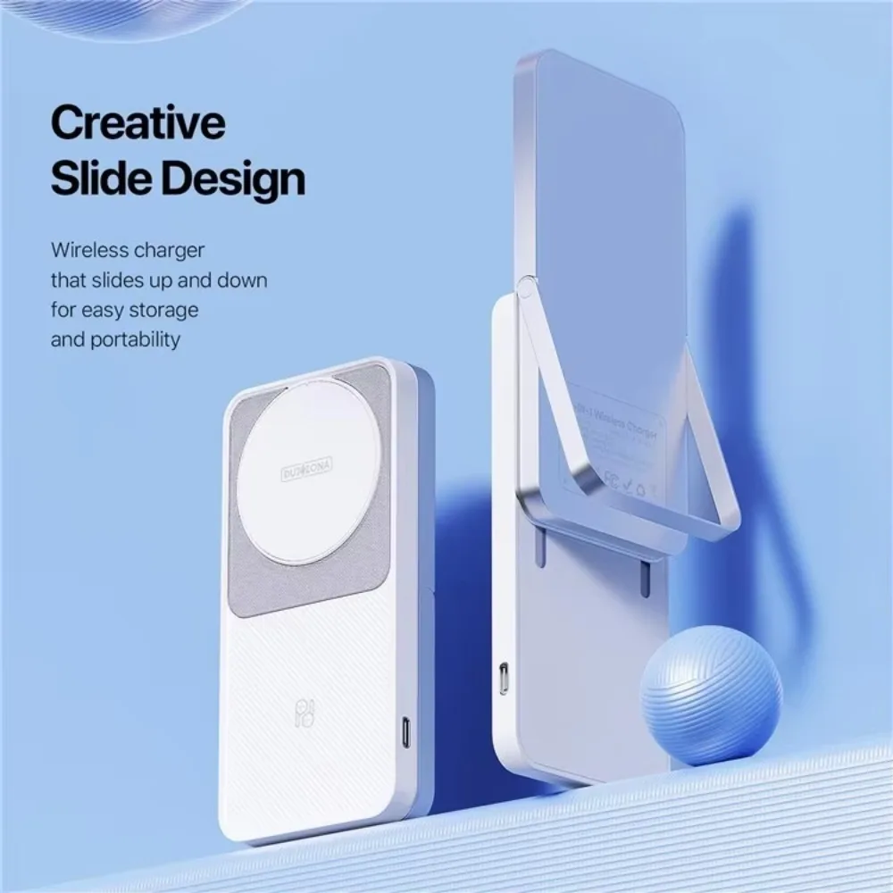 

15W Wireless Charger for iPhone / Airpods / Apple Watch 3-in-1 Sliding Charging Station Stand