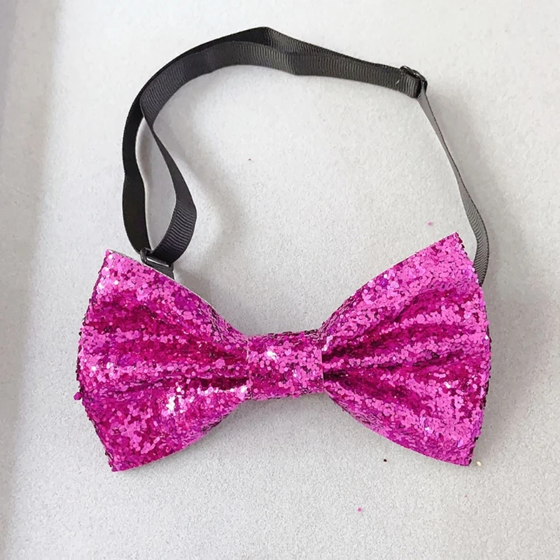 Sequins Neck Ties for Fashion Enthusiasts Stage Performances Lightweight Bowknot Tie Female Banquets Meetings Formal Tie